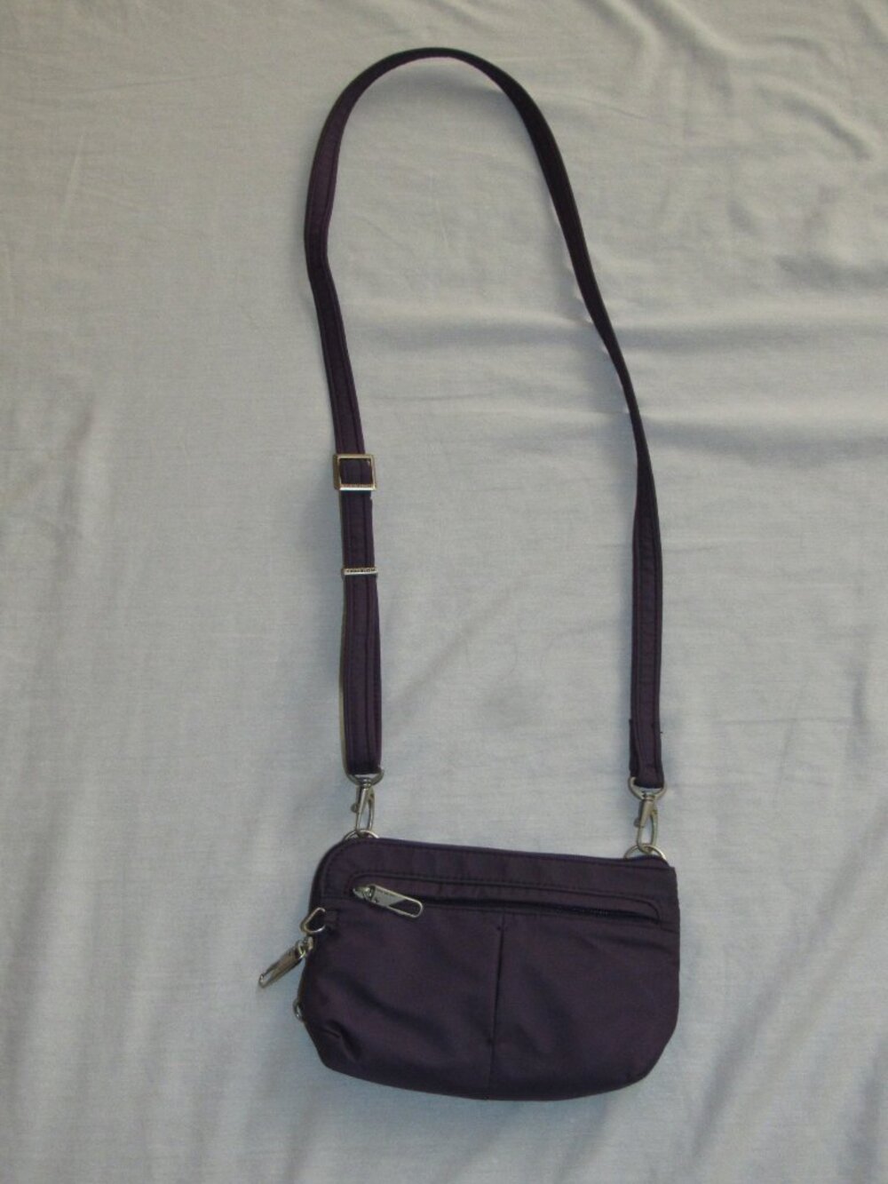 Travelon Anti-Theft Classic Convertible Crossbody & Waist Pack Dark Purple Bag
